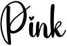 Pink Font