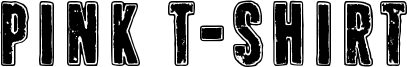 Pink T-shirt Font