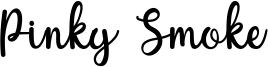 Pinky Smoke Font