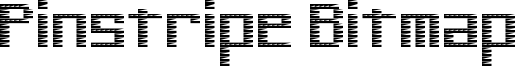 Pinstripe Bitmap Font
