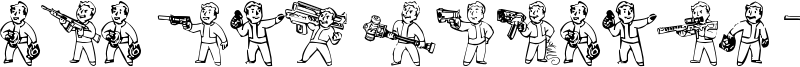 Pip Boy Weapons Dingbats Font