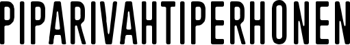 Piparivahtiperhonen Font