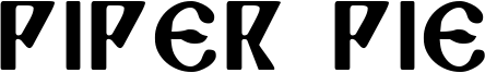 Piper Pie Font