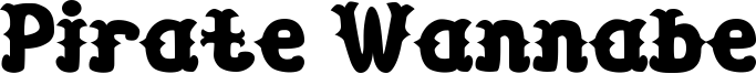 Pirate Wannabe Font