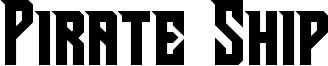 Pirate Ship Font
