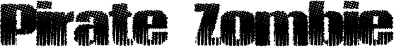 Pirate Zombie Font