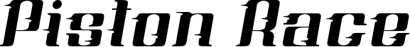 Piston Race Font