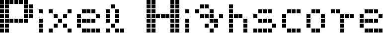 Pixel Highscore Font