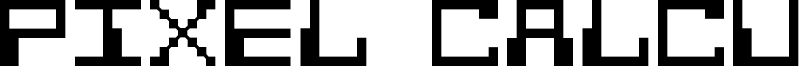 Pixel Calculon Font