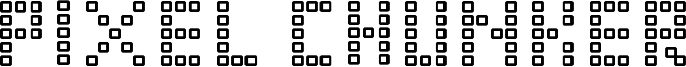 Pixel Chunker Font
