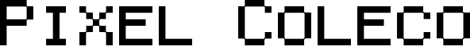 Pixel Coleco Font