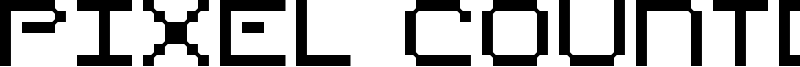 Pixel Countdown Font
