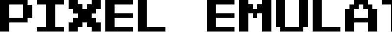 Pixel Emulator Font