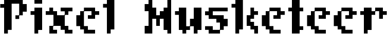 Pixel Musketeer Font