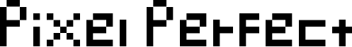 Pixel Perfect Font