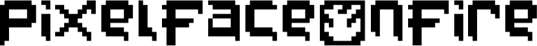 PixelFaceOnFire Font