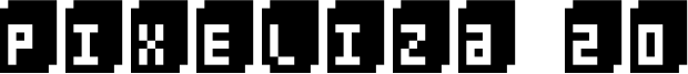 Pixeliza 20 Font