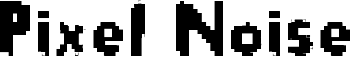 Pixel Noise Font