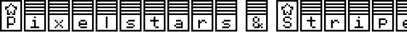 Pixelstars & Stripes Font