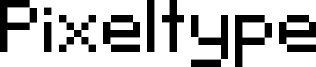 Pixeltype Font