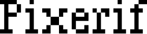 Pixerif Font