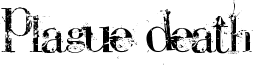 Plague Death Font