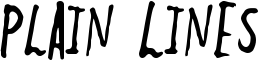 Plain Lines Font