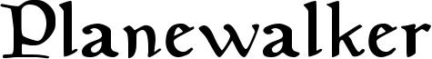 Planewalker Font