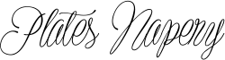 Plates Napery Font