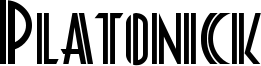 Platonick Font