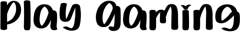 Play Gaming Font