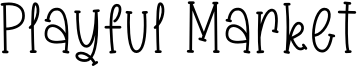 Playful Market Font