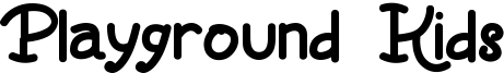 Playground Kids Font
