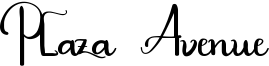 Plaza Avenue Font