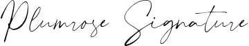 Plumrose Signature Font