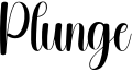 Plunge Font