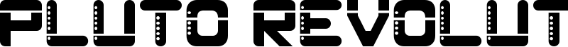Pluto Revolution Font