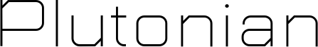Plutonian Font