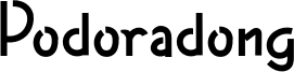Podoradong Font