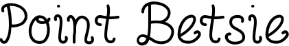Point Betsie Font