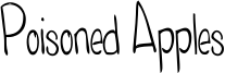 Poisoned Apples Font