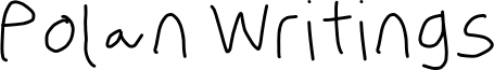 Polan Writings Font