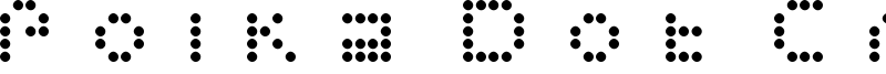 Polka Dot Crazy Font
