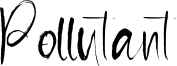Pollutant Font