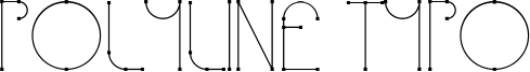 Polyline Typo Font