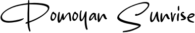 Pomoyan Sunrise Font