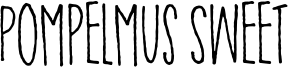 Pompelmus Sweet Font