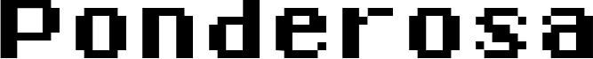 Ponderosa Font
