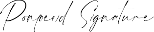 Ponpewd Signature Font