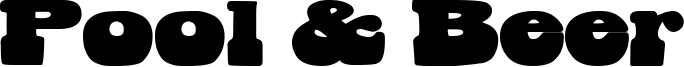 Pool & Beer Font